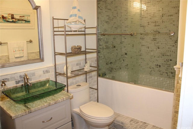 425 Ena Rd Unit 407B, Honolulu, HI 96815 - bathroom featuring vanity and tile walls