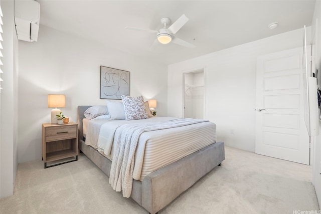 91-3633 Kauluakoko St Unit 1004, Ewa Beach, HI 96706 - bedroom featuring light carpet, ceiling fan, a closet, and a walk in closet