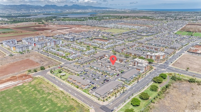 91-3633 Kauluakoko St Unit 1004, Ewa Beach, HI 96706 - aerial view of property and surrounding area featuring a water and mountain view