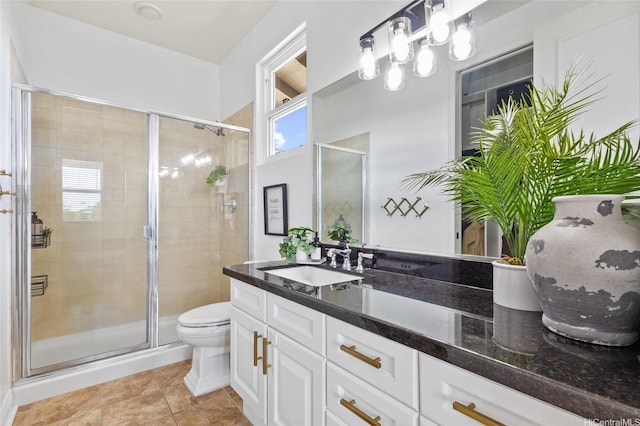 91-1298 Kuanoo St, Ewa Beach, HI 96706 - full bathroom with vanity, a stall shower, and tile patterned floors