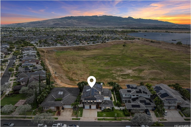91-1298 Kuanoo St, Ewa Beach, HI 96706 - aerial view of residential area with a water and mountain view