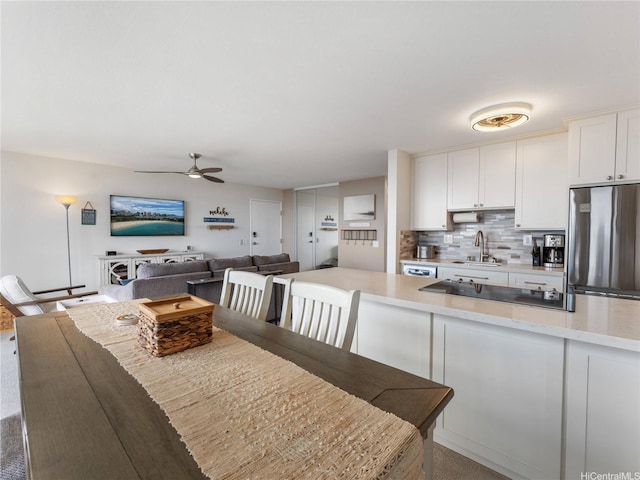 84-664 Ala Mahiku St Unit 195B, Waianae, HI 96792 - dining space with ceiling fan