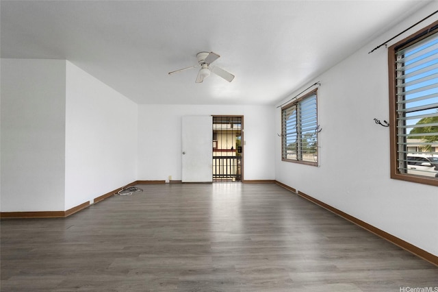 84-570 Farrington Hwy Unit D, Waianae, HI 96792 - unfurnished room featuring a ceiling fan and wood finished floors
