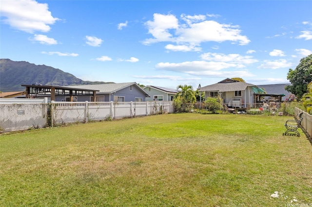 84-570 Farrington Hwy Unit D, Waianae, HI 96792 - view of yard featuring a mountain view