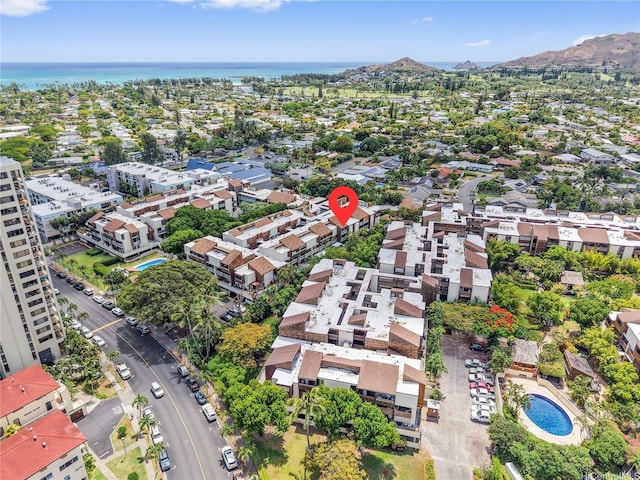 333 Aoloa St Unit 214, Kailua, HI 96734 - drone / aerial view of a water and mountain view