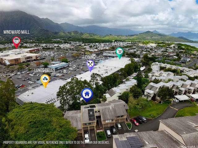 46-036 Aliikane Pl Unit 522, Kaneohe, HI 96744 - aerial view of a mountain backdrop