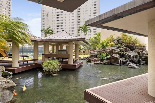 1212 Nuuanu Ave Unit 3402, Honolulu, HI 96817 - dock with a gazebo