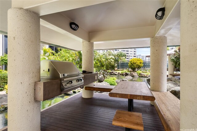 1212 Nuuanu Ave Unit 3402, Honolulu, HI 96817 - deck with area for grilling