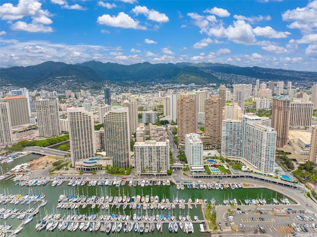 1720 Ala Moana Blvd Unit 1101B, Honolulu, HI 96815 - view of urban area with numerous boat docks and a water and mountain view