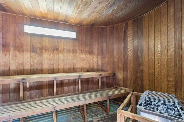1910 Ala Moana Blvd Unit 7D, Honolulu, HI 96815 - sauna featuring wood walls and wood ceiling