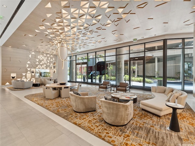987 Queen St Unit 4112, Honolulu, HI 96814 - building lobby featuring floor to ceiling windows