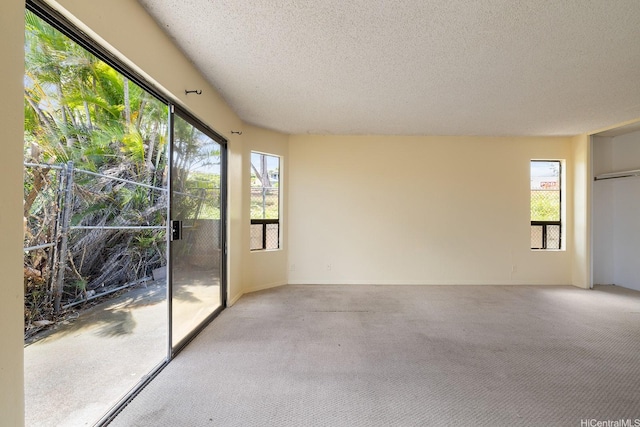 1918 Hawane Pl, Honolulu, HI 96821 - spare room with a textured ceiling, carpet floors, and plenty of natural light
