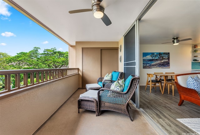 46-109 Konohiki St Unit 3934, Kaneohe, HI 96744 - balcony featuring ceiling fan