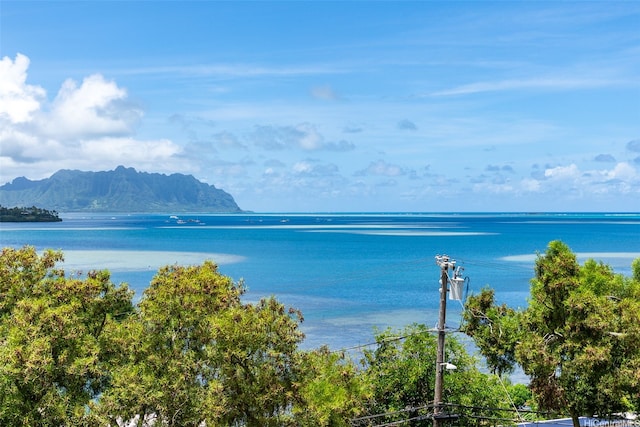 46-109 Konohiki St Unit 3934, Kaneohe, HI 96744 - water view featuring a mountain backdrop