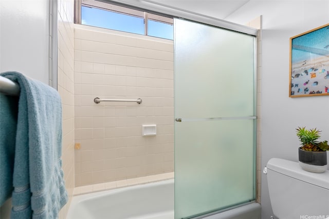 2444 Hihiwai St Unit 902, Honolulu, HI 96826 - full bathroom with toilet and bath / shower combo with glass door