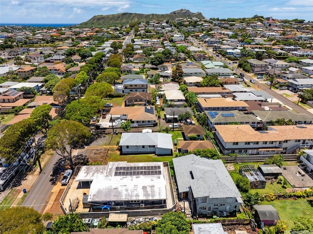 1242 16th Ave, Honolulu, HI 96816 - aerial view of residential area with a mountain backdrop