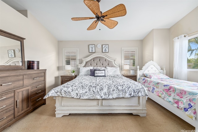 91-1030 Kai Uhu St, Ewa Beach, HI 96706 - bedroom with light carpet and a ceiling fan