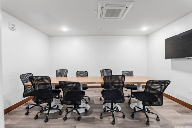 7000 Hawaii Kai Dr Unit 2710, Honolulu, HI 96825 - office area with wood finished floors and recessed lighting