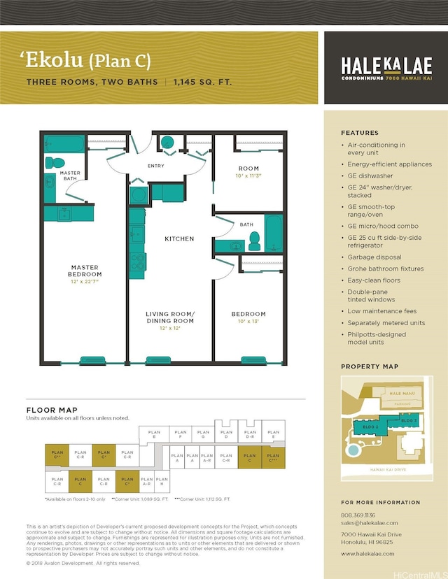 7000 Hawaii Kai Dr Unit 2710, Honolulu, HI 96825 - view of floor plan / room layout