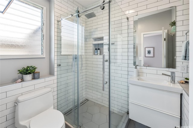1384 Nanawale Pl, Kailua, HI 96734 - full bath with tile walls, vanity, and a stall shower