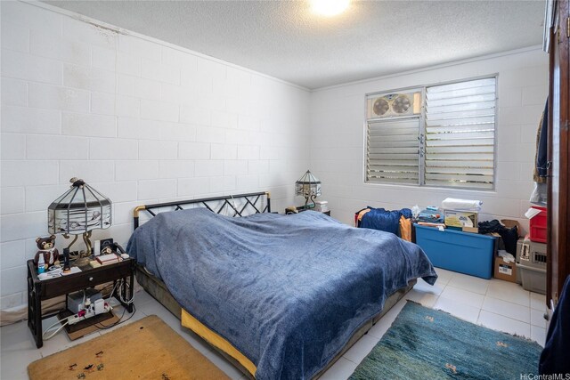 5333 Puahia Pl, Honolulu, HI 96821 - tiled bedroom with a textured ceiling