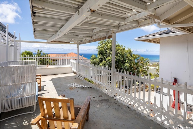 5333 Puahia Pl, Honolulu, HI 96821 - view of patio featuring a water view