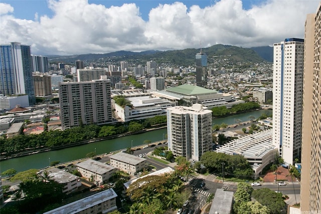 343 Hobron Ln Unit 3401, Honolulu, HI 96815 - city view featuring a water and mountain view