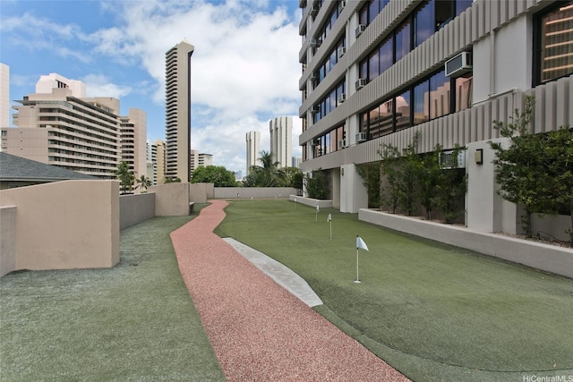 343 Hobron Ln Unit 3401, Honolulu, HI 96815 - view of community featuring a putting green and a view of city