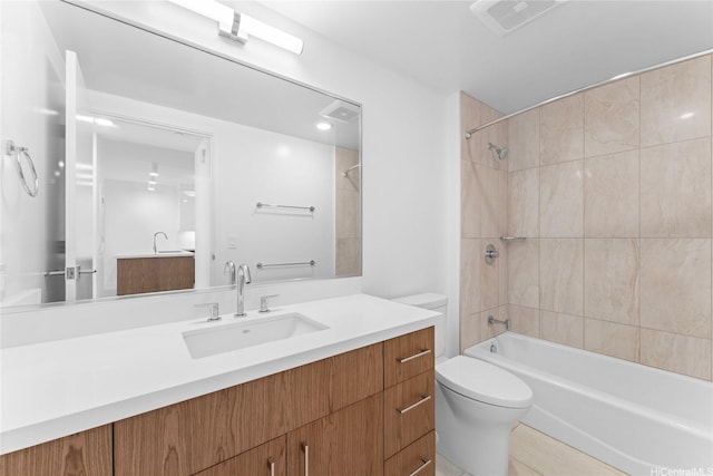 629 Keeaumoku St Unit 2408, Honolulu, HI 96814 - full bath featuring vanity, shower / bath combination, and tile patterned flooring