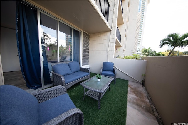 1911 Kalakaua Ave Unit 209, Honolulu, HI 96815 - view of patio / terrace with an outdoor hangout area