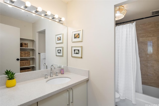 2410 Cleghorn St Unit 801, Honolulu, HI 96815 - bathroom with vanity and shower / bathtub combination with curtain