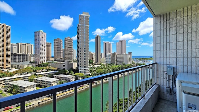 1848 Kahakai Dr Unit 1502, Honolulu, HI 96814 - balcony featuring a water view and a view of skyline