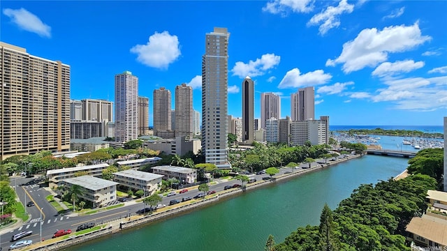 1848 Kahakai Dr Unit 1502, Honolulu, HI 96814 - drone / aerial view of a large body of water and skyline