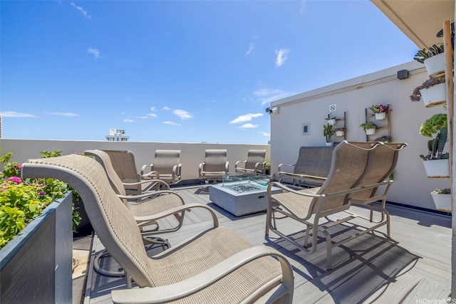 2345 Ala Wai Blvd Unit 1918, Honolulu, HI 96815 - view of patio featuring an outdoor fire pit
