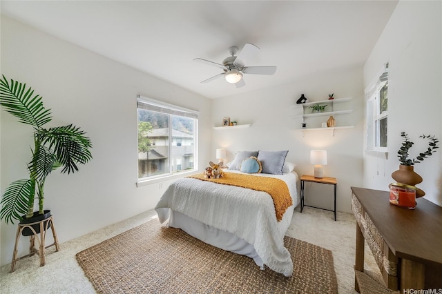 580 Lunalilo Home Rd Unit 358, Honolulu, HI 96825 - carpeted bedroom with ceiling fan