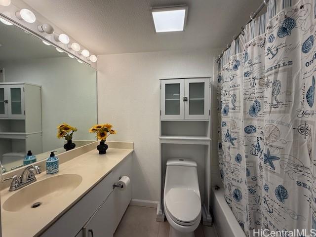 94-586 Lumiauau St Unit N104, Waipahu, HI 96797 - full bathroom featuring vanity, tile patterned floors, and shower / bath combo
