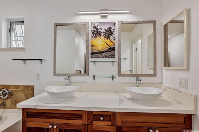 92-1087 Koio Drive M29-3 (Apt C), Kapolei, HI 96707 - bathroom with double vanity and a bathtub