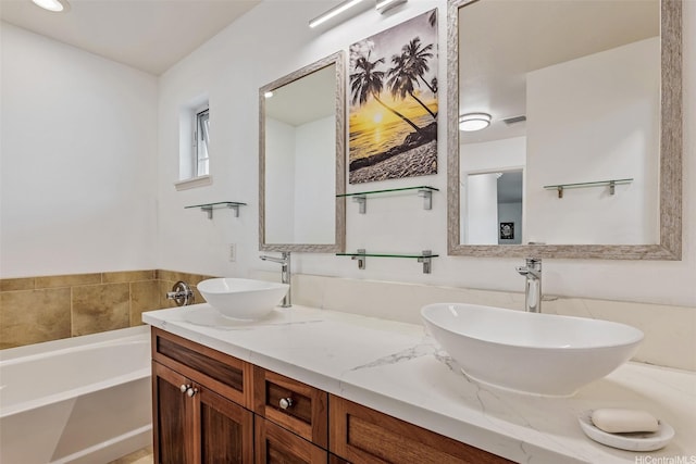 92-1087 Koio Drive M29-3 (Apt C), Kapolei, HI 96707 - full bathroom with a garden tub and double vanity