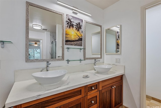 92-1087 Koio Drive M29-3 (Apt C), Kapolei, HI 96707 - bathroom featuring double vanity and a shower
