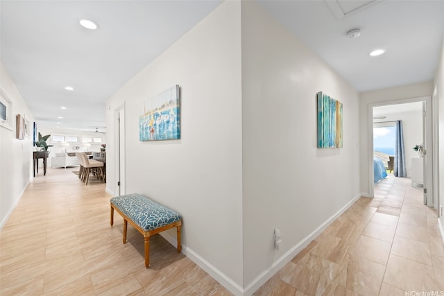 1034 Kaumoku St, Honolulu, HI 96825 - hall with recessed lighting and baseboards