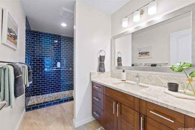 1034 Kaumoku St, Honolulu, HI 96825 - bathroom featuring vanity and walk in shower