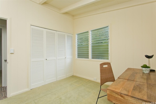 99-776 Aliipoe Dr, Aiea, HI 96701 - home office featuring beam ceiling and light carpet