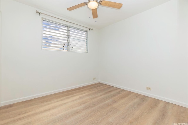 402 Iolani Ave Unit 204, Honolulu, HI 96813 - unfurnished room with light wood-style flooring and a ceiling fan
