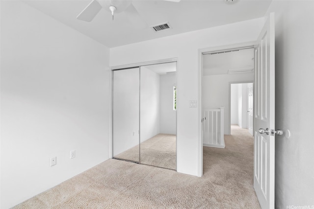91-2131 Kaioli St Unit 3405, Ewa Beach, HI 96706 - unfurnished bedroom featuring carpet floors, a closet, and ceiling fan