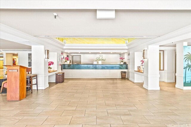 1850 Ala Moana Blvd Unit 1107, Honolulu, HI 96815 - reception with crown molding