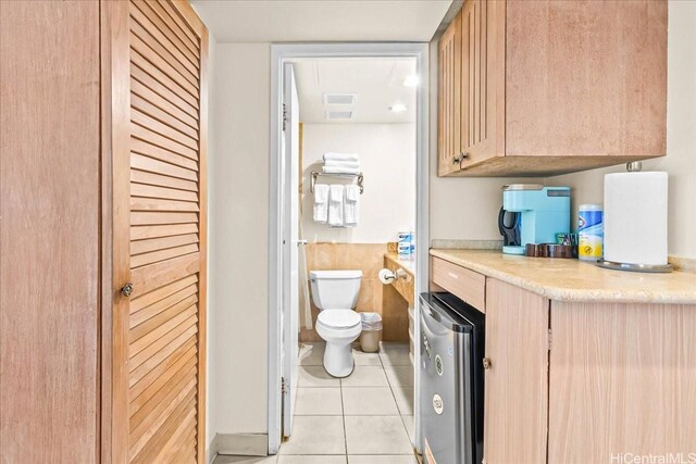 1850 Ala Moana Blvd Unit 1107, Honolulu, HI 96815 - bathroom featuring toilet and tile patterned floors