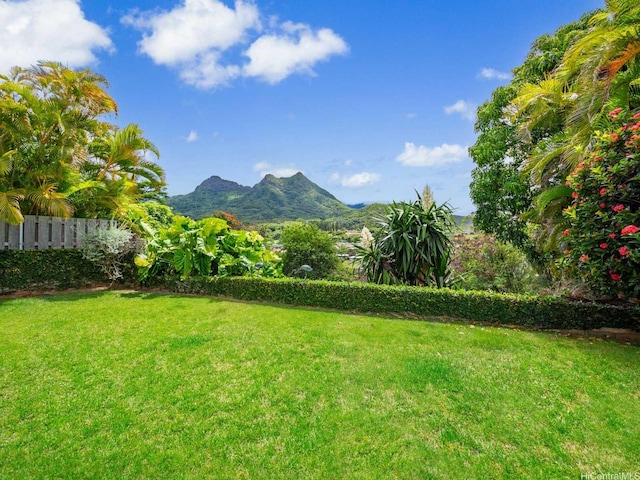 1586 Paukiki St, Kailua, HI 96734 - view of yard featuring a mountain view