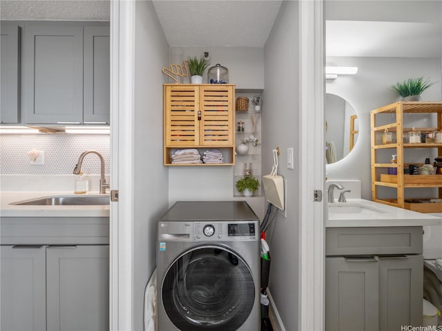1060 Kamehameha Hwy Unit 2103A, Pearl City, HI 96782 - washroom featuring washer / clothes dryer and a textured ceiling