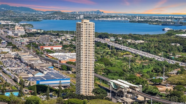 1060 Kamehameha Hwy Unit 2103A, Pearl City, HI 96782 - aerial view at dusk of a view of city and a water view