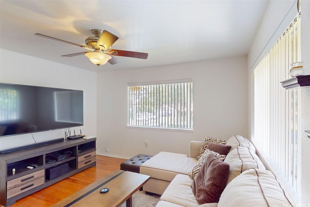 91-1105 Namahoe St Unit 2G, Kapolei, HI 96707 - living area with light wood finished floors and ceiling fan